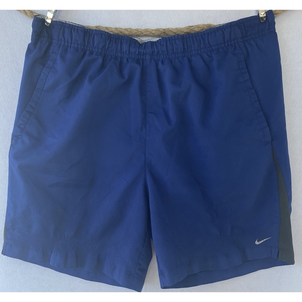 Nike Dri-fit Athletic Shorts Men's Size Large Blue‎ Elite Sports